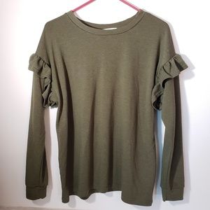 Thyme & Honey - Super cute army green sweater!